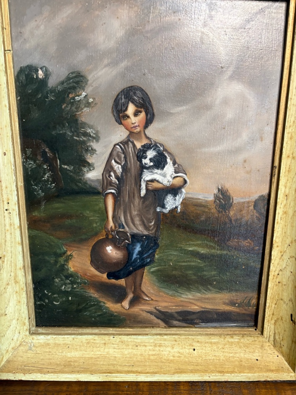 Canvis Print Title “The Cottage Girl” Originally Painted By Thomas Gainsborough - Picture 2 of 8